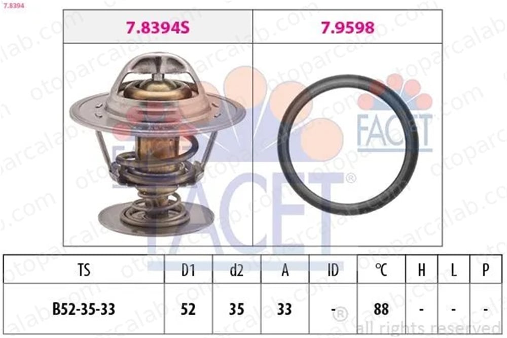 MAGNETI MARELLI 359001200390 Termostat 88 °C FORD TRANSIT Panelvan/Van TRANSIT Minibüs/Otobüs 89FF8575AB 1001993
