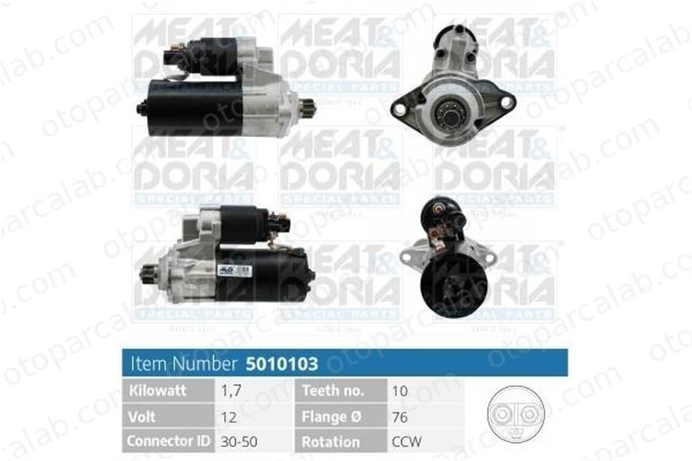 MAGNETI MARELLI 359001400100 Marş Dinamosu AUDI A3 A3 Sportback 2E911023H 02E911023H
