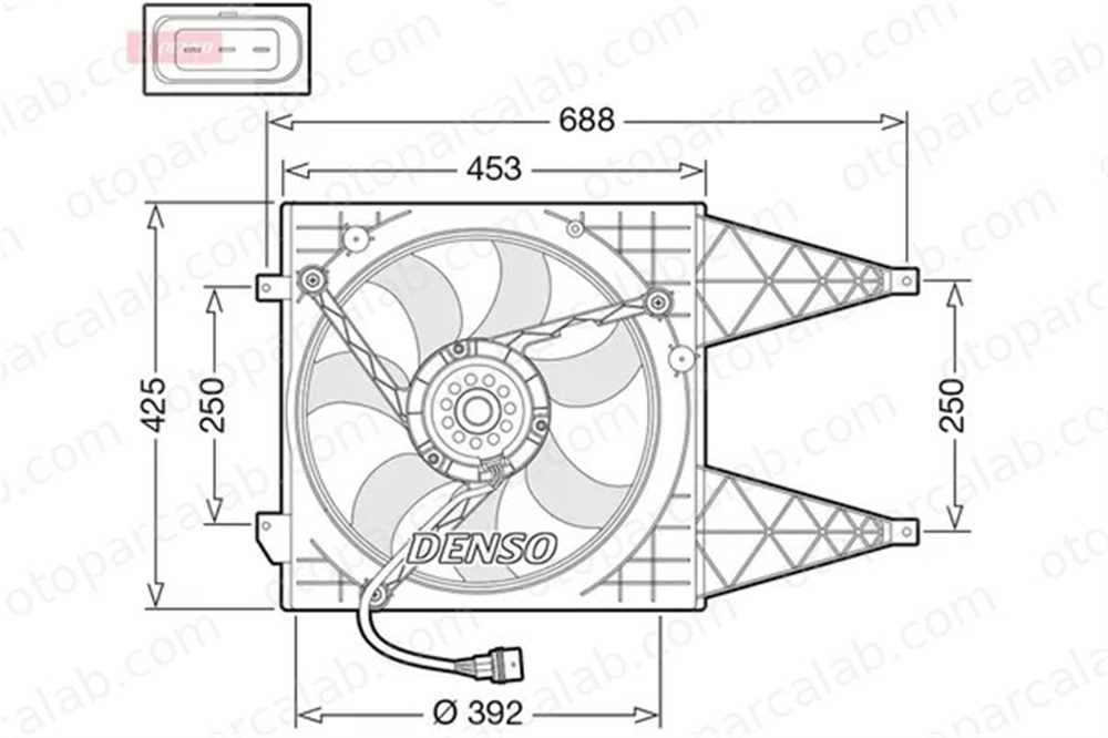 MAGNETI MARELLI 359003900400 Radyatör Fan ve Motoru SEAT IBIZA IV IBIZA IV SC 6Q0121207L