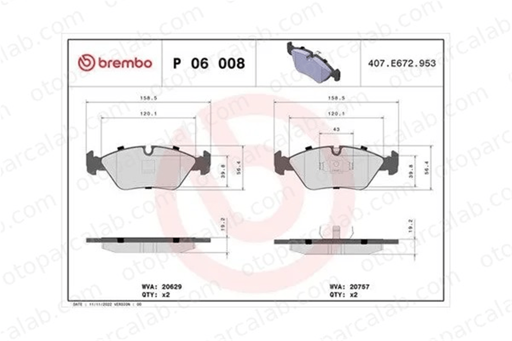 MAGNETI MARELLI 363700406008 Fren Disk Balata Ön BMW 5 MASERATI BITURBO Coupe 363700406008 193100