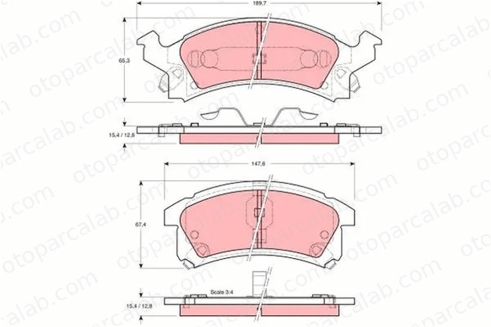 MAGNETI MARELLI 363700407004 Fren Disk Balata Ön CHEVROLET BERETTA Coupe BUICK SKYLARK 363700407004 12510005
