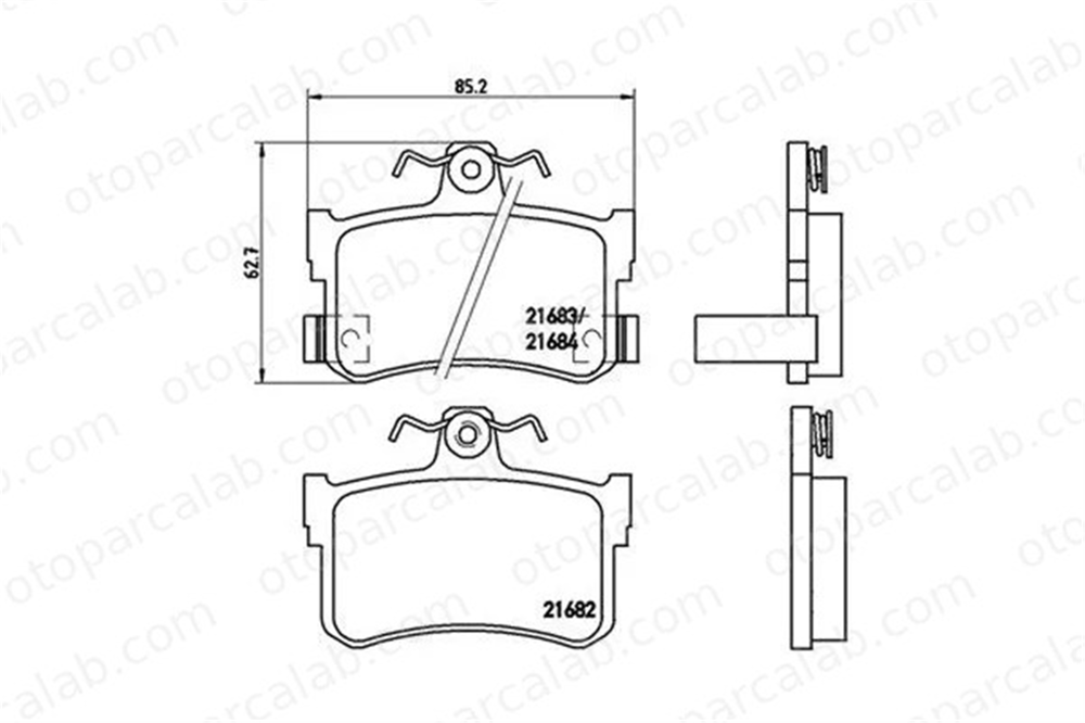 MAGNETI MARELLI 363700428027 Fren Disk Balata Arka ROVER 800 800 Hatchback 363700428027 GBP90302AF