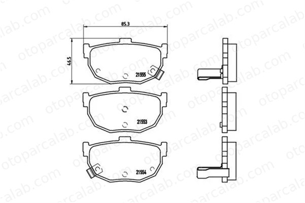 MAGNETI MARELLI 363700430003 Fren Disk Balata Arka HYUNDAI ELANTRA III Sedan COUPE II 363700430003 583022CA00