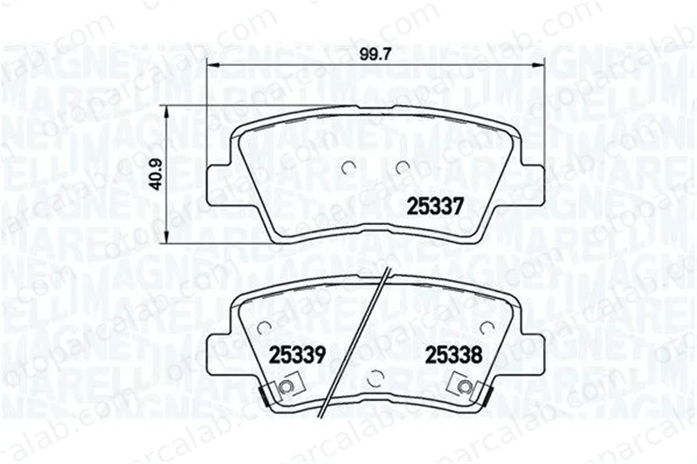 MAGNETI MARELLI 363700430067 Fren Disk Balata Ön veya Arka KIA CEE'D HYUNDAI i30 363700430067 128421336