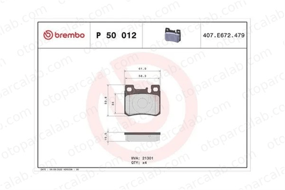 MAGNETI MARELLI 363700450012 Fren Disk Balata Arka MERCEDES-BENZ 124 Sedan 190 363700450012 24200020
