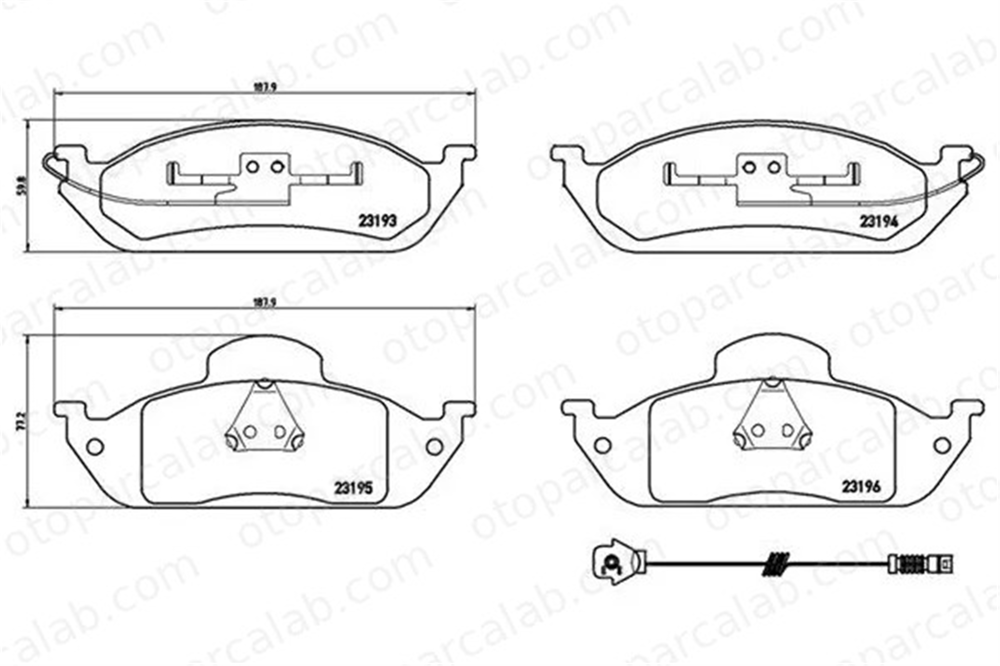 MAGNETI MARELLI 363700450039 Fren Disk Balata Ön MERCEDES-BENZ M-SERISI 363700450039 1634200020