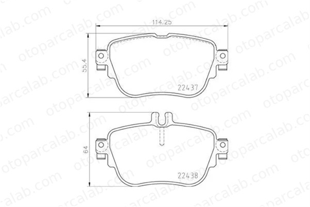 MAGNETI MARELLI 363700450136 Fren Disk Balata Arka MERCEDES-BENZ E-SERISI E-SERISI Coupe 4205602 4206000