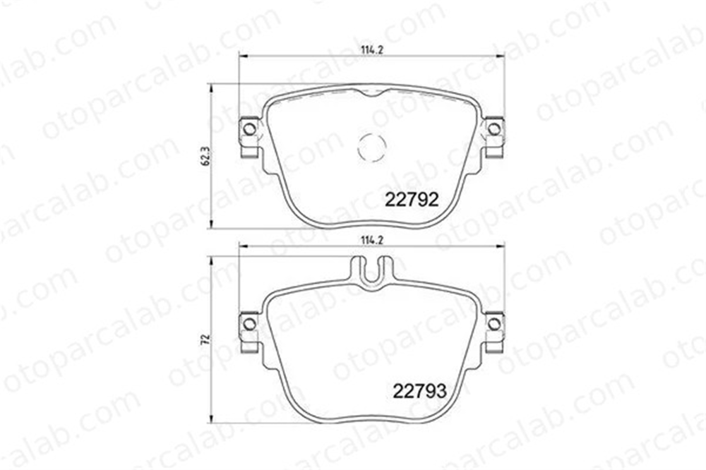 MAGNETI MARELLI 363700450141 Fren Disk Balata Arka MERCEDES-BENZ E-SERISI E-SERISI T-Model 4206000 4206200