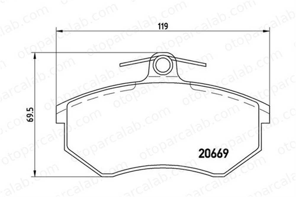 MAGNETI MARELLI 363700485092 Fren Disk Balata Ön AUDI 80 B3 Sedan 80 B4 Sedan 363700485092 357698151