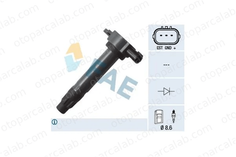 MAHER 00760 Ateşleme Bobini MITSUBISHI LANCER VIII LANCER VIII Sportback 1832A016 597096