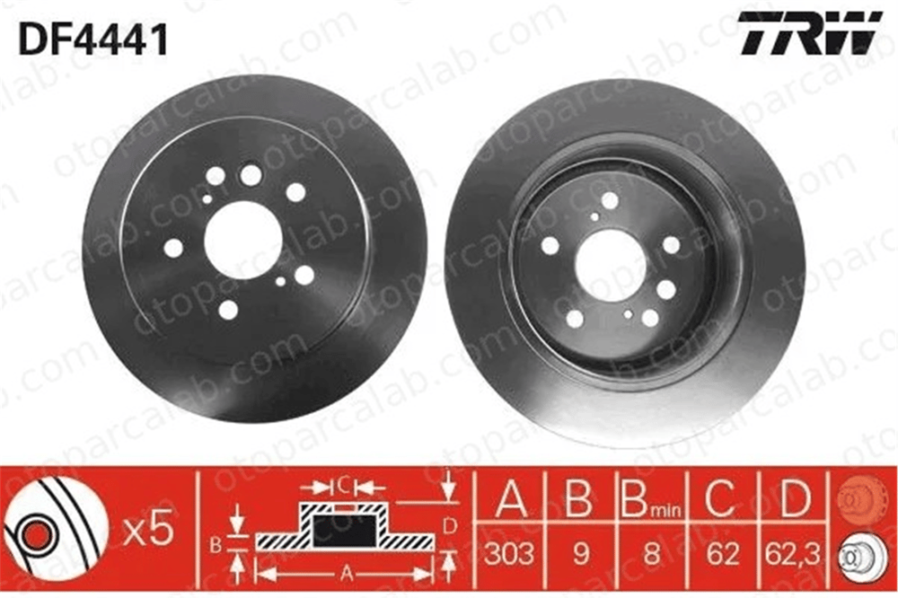 MAHER 03756 Fren Disk Ayna Arka Sağ ve Sol TOYOTA RAV 4 II CHERY TIGGO 4243142040 4243142041