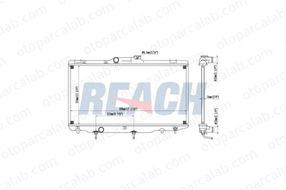 MAHER 10640 Su Radyatörü TOYOTA COROLLA COROLLA Compact 1640015510 1640015511