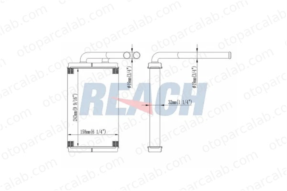 MAHER 14697 Kalorifer Radyatörü OPEL ANTARA A CHEVROLET CAPTIVA 4803904 96629611