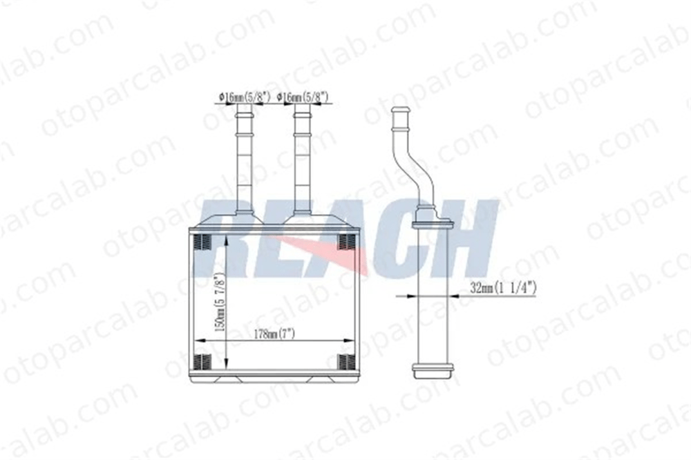 MAHER 14708 Kalorifer Radyatörü OPEL COMBO Kasa/büyük limuzin CORSA B 1618020 52463287