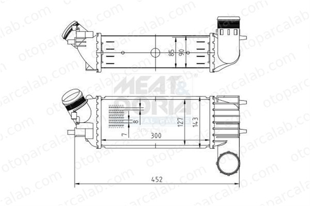 MAHER 14774 Turbo Radyatörü CITROËN C5 I C5 I Break 384F3 00000384F3