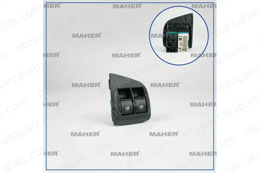 MAHER 26490 Cam Açma Düğmesi Ön Sol FIAT DOBLO Kasa/büyük limuzin DOBLO MPV 735417033