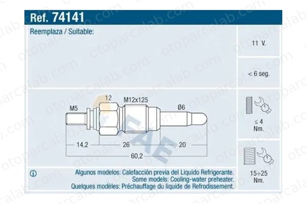 MAHER 30172 Isıtma Bujisi VW LT 40-55 I Panelvan/Van AUDI A4 B5 N10213002 5614216