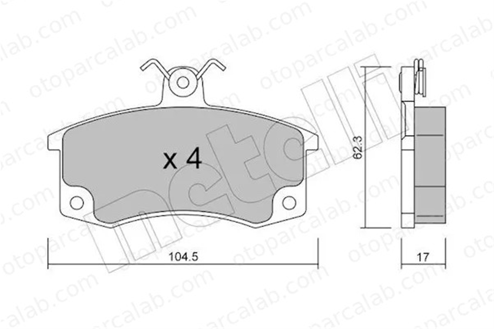 MAHER 31041 Fren Disk Balata Ön LADA SAMARA SAMARA Sedan 21083501089 21083501090