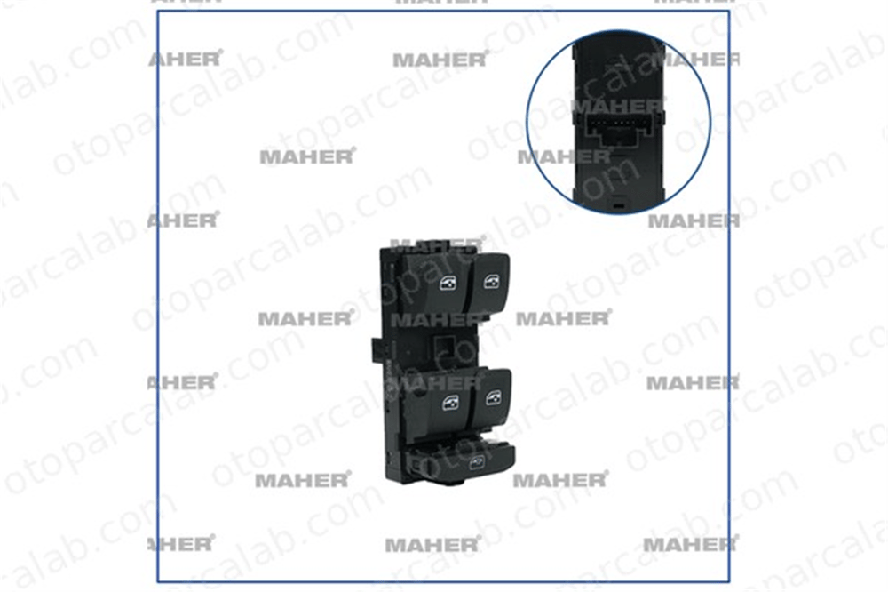 MAHER 33724 Cam Açma Düğmesi Ön Sağ SEAT LEON ST LEON 5G0959857F