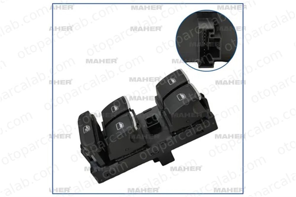 MAHER 35834 Cam Açma Düğmesi Ön Sağ VW GOLF VII GOLF VII Variant 5G0959857GWZU 5G0959857
