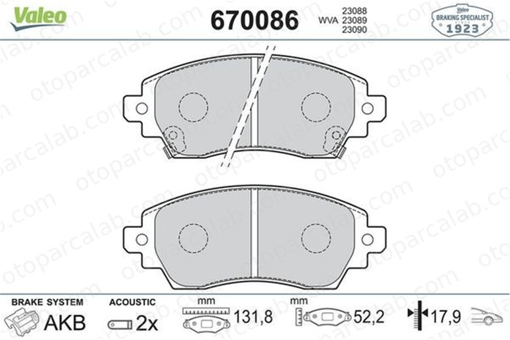 MAHER 36183B Fren Disk Balata Ön TOYOTA COROLLA Compact COROLLA Liftback 446502030 446502140