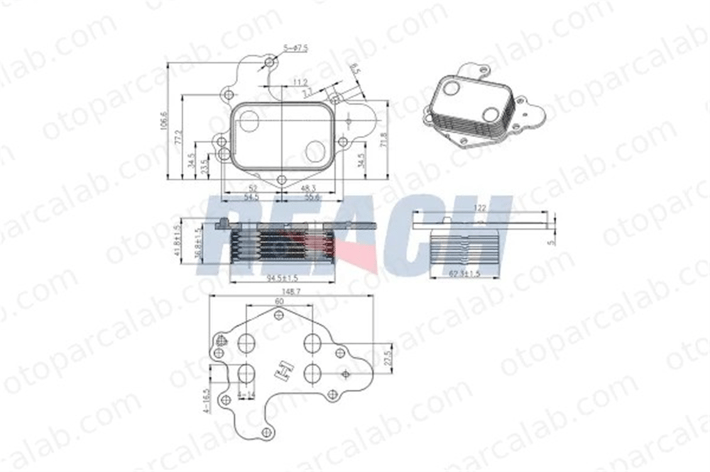 MAHER 37103 Motor Yağ Soğutucu CITROËN BERLINGO Kasa/büyük limuzin PEUGEOT 2008 II 9839253380 3553445