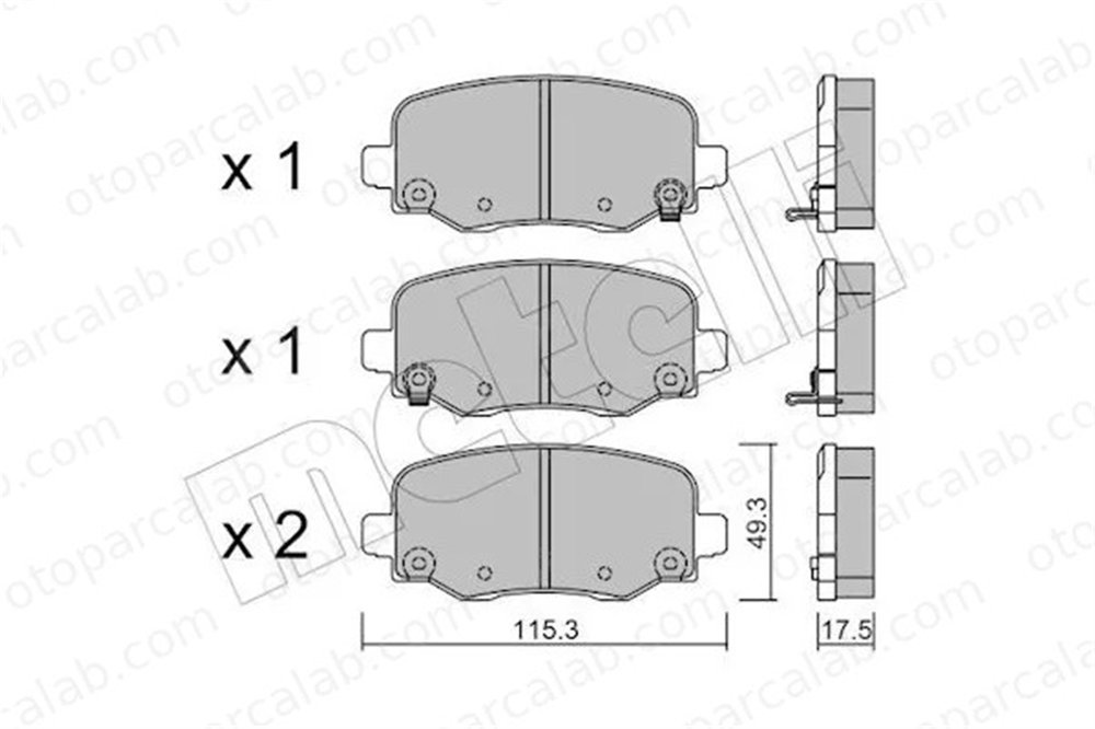 MAHER 39279 Fren Disk Balata Arka FIAT 500X JEEP RENEGADE SUV 77367145 77361008