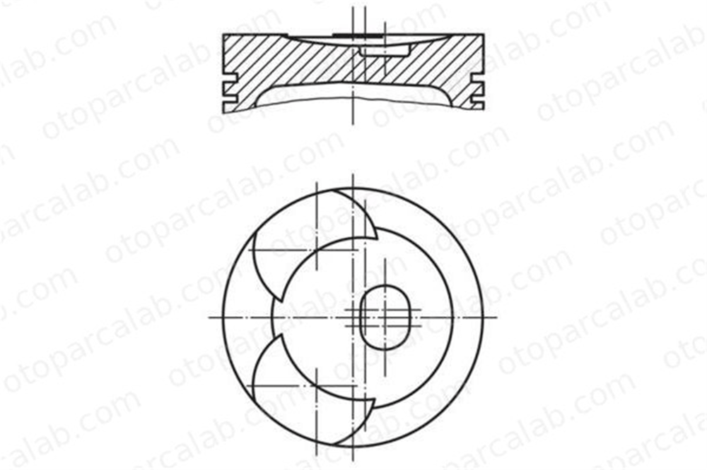 MAHLE 002 44 02 Piston (91.50MM-STD) MERCEDES-BENZ 123 Sedan 123 T-Model 6160304717 6170301917