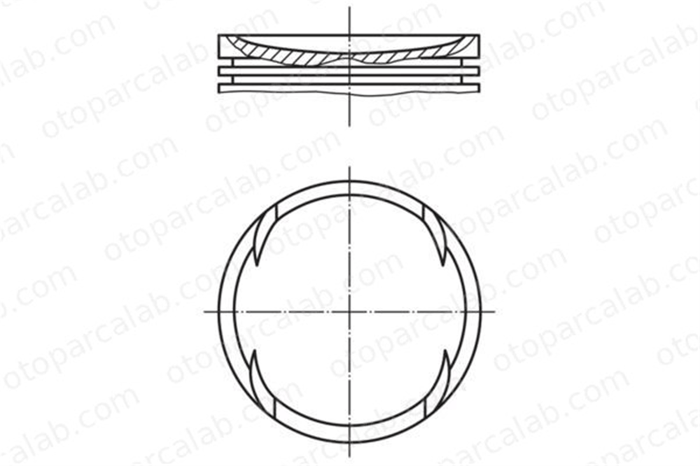 MAHLE 011 77 01 Piston (86.00MM-STD) OPEL KADETT E Hatchback LADA 110 117701 90467635