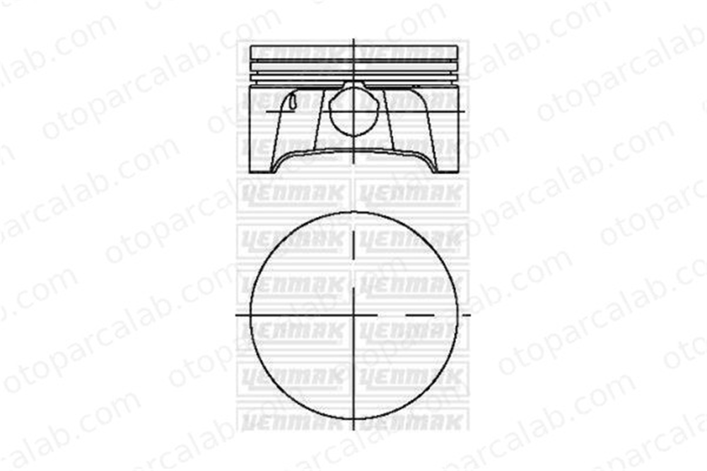 MAHLE 015 87 42 Piston (79.00MM-0.50) FORD C-MAX COURIER Pick-up 8714130002 8714130003