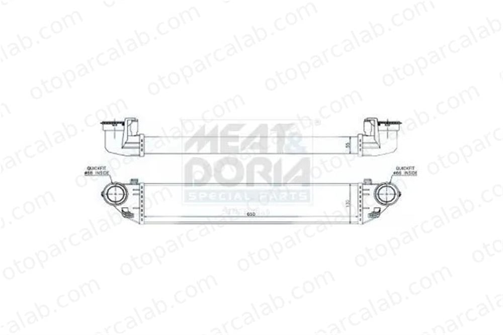 MAHLE CI 343 000P Turbo Radyatörü MERCEDES-BENZ C-SERISI C-SERISI Coupe A203500060 2035000000