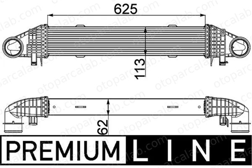 MAHLE CI 359 000P Turbo Radyatörü MERCEDES-BENZ C-SERISI T-Model C-SERISI A2045000500 2045000500