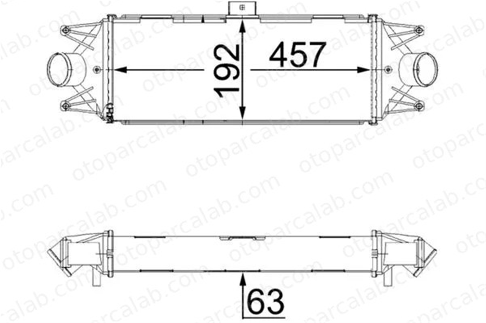 MAHLE CI 438 000S Turbo Radyatörü IVECO DAILY IV Platform şasi DAILY IV Panelvan/Van 5801349166 504022617
