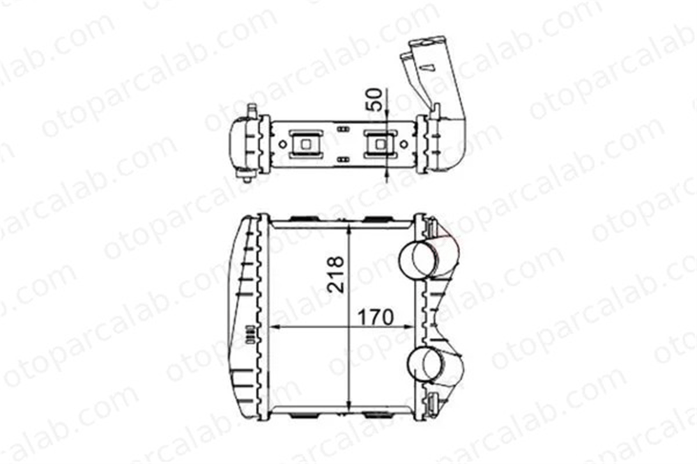 MAHLE CI 46 000S Turbo Radyatörü SMART CITY-COUPE CABRIO 3007V004000000 00003007V004000000