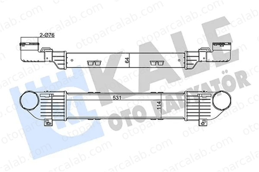 MAHLE CI 48 000P Turbo Radyatörü MERCEDES-BENZ S-SERISI A2205000000 2205000000