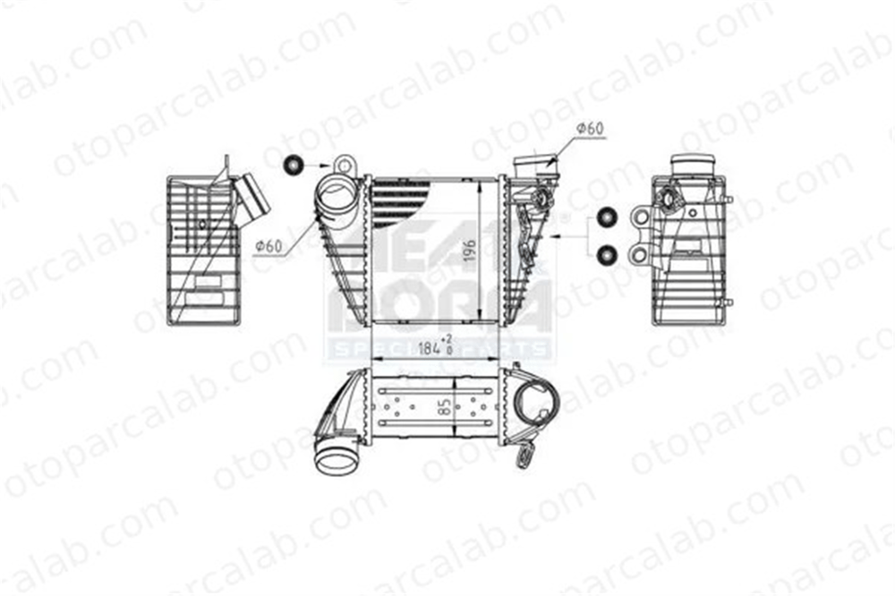 MAHLE CI 485 000S Turbo Radyatörü VW GOLF IV BORA I 1J0145803A 1J0145803C