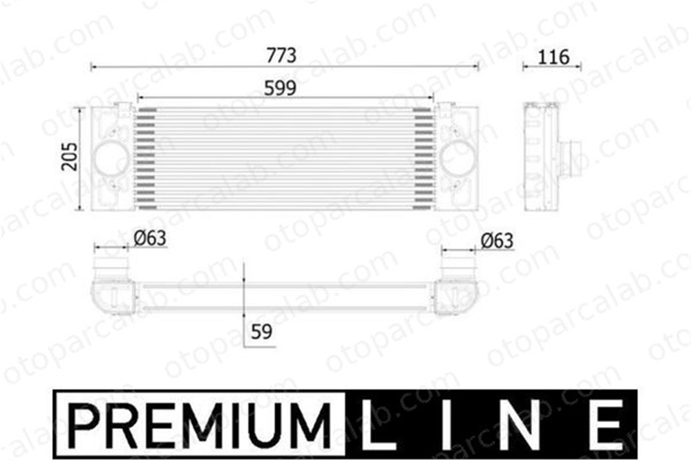 MAHLE CI 543 000P Turbo Radyatörü FORD TRANSIT Panelvan/Van TRANSIT Platform şasi 8C169L440CA 4851182