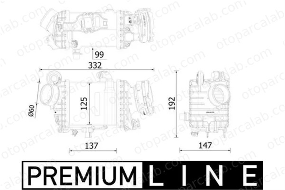 MAHLE CI 616 000P Turbo Radyatörü BMW 7 5 CI616000P 17518619391