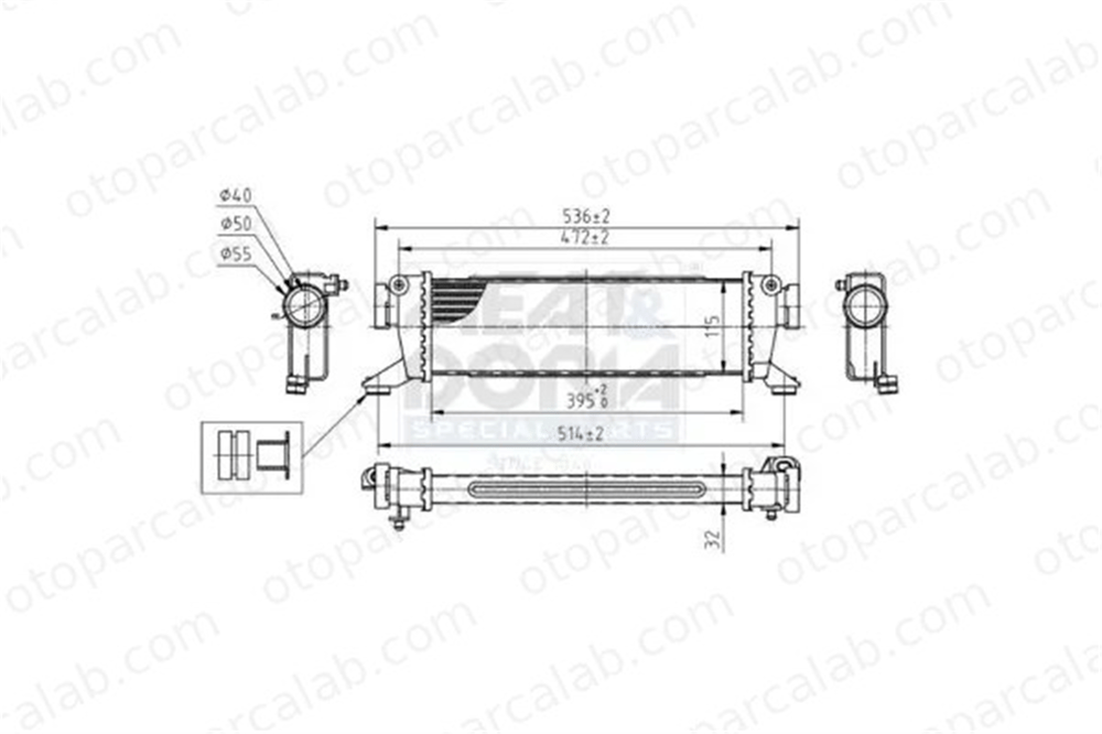 MAHLE CI 63 000P Turbo Radyatörü MERCEDES-BENZ VANEO A-SERISI 1685000000 A1685000000