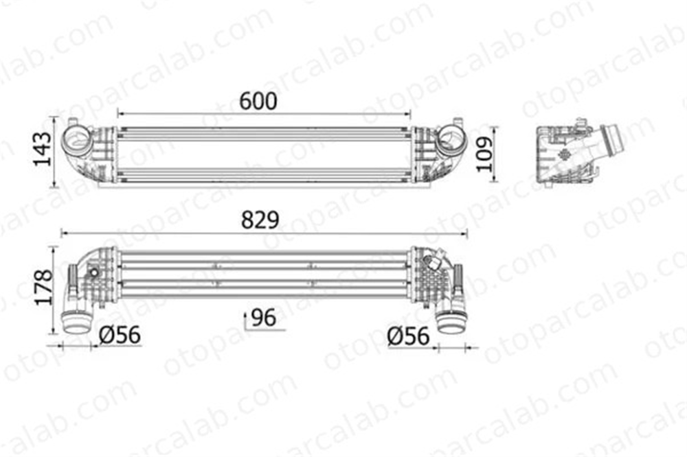MAHLE CI 668 000P Turbo Radyatörü OPEL ASTRA K ASTRA K Sports Tourer 39146904