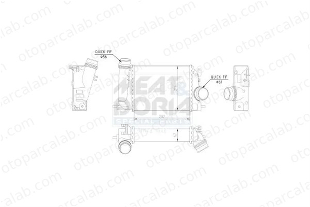 MAHLE CI 676 000S Turbo Radyatörü RENAULT MEGANE IV Grandtour MEGANE IV Sedan CI676000S 144614EA0A