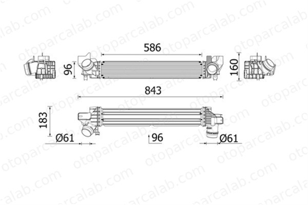 MAHLE CI 727 000P Turbo Radyatörü MINI MINI BMW X1 CI727000P 17518645761