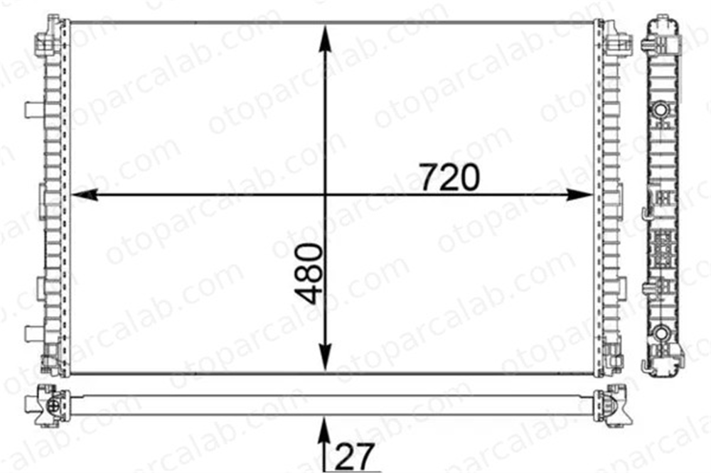 MAHLE CIR 24 000P Turbo Radyatörü AUDI Q7 A7 Sportback 4M0145804AA