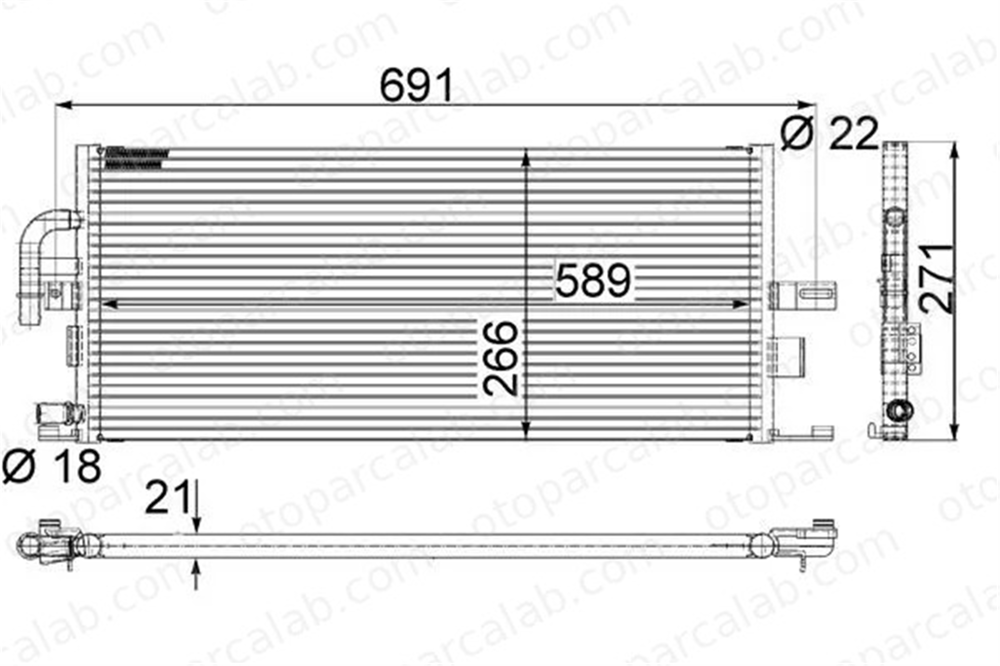 MAHLE CIR 5 000P Su Radyatörü MERCEDES-BENZ S-SERISI 2205001503 A2205001503