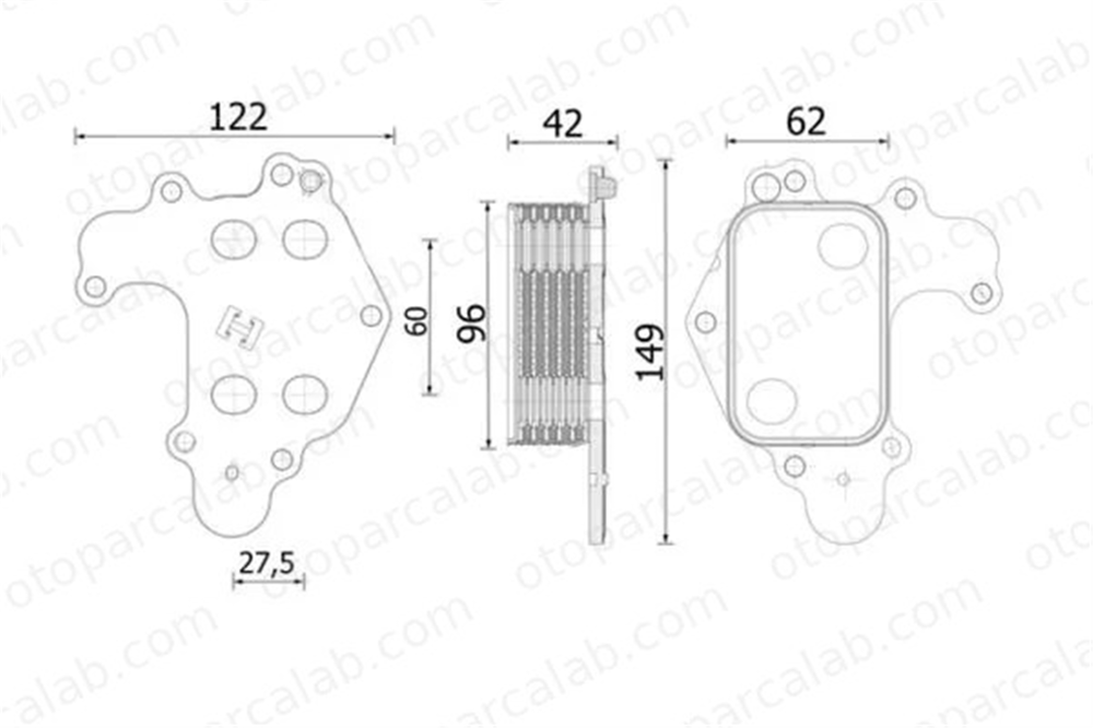 MAHLE CLC 273 000S Motor Yağ Soğutucu CITROËN BERLINGO Kasa/büyük limuzin PEUGEOT 2008 I 9839253380 9807656980
