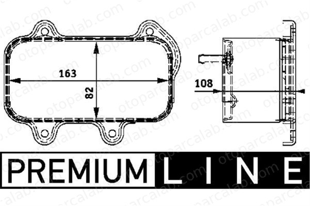 MAHLE CLC 39 000P Motor Yağ Soğutucu PORSCHE 911 911 Cabrio 99610702 99610702557