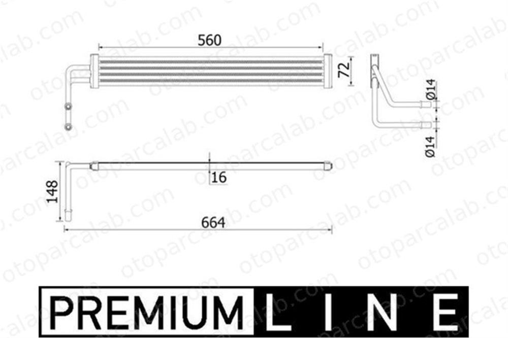 MAHLE CLC 97 000P Motor Yağ Soğutucu BMW 5 Touring 5 1711757010 17117570100