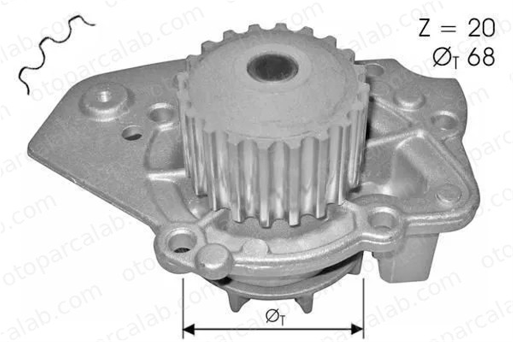 MAHLE CP 244 000S Devirdaim Su Pompası PEUGEOT 305 II 305 II Break E111472 12016