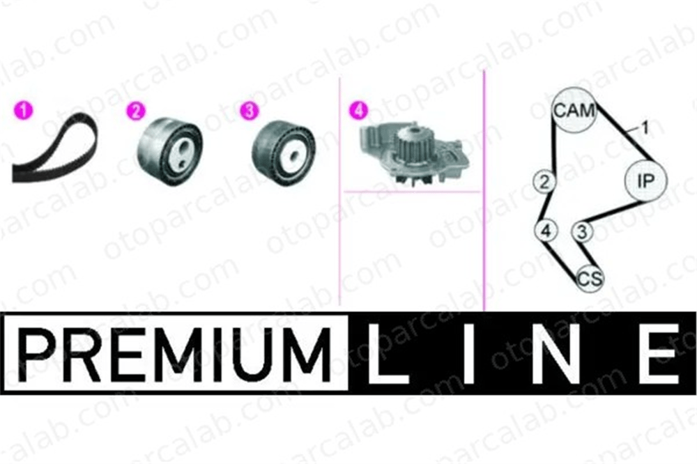 MAHLE CPK 128 000P Devirdaim Su Pompası CITROËN C8 FIAT ULYSSE 83028 1609524880