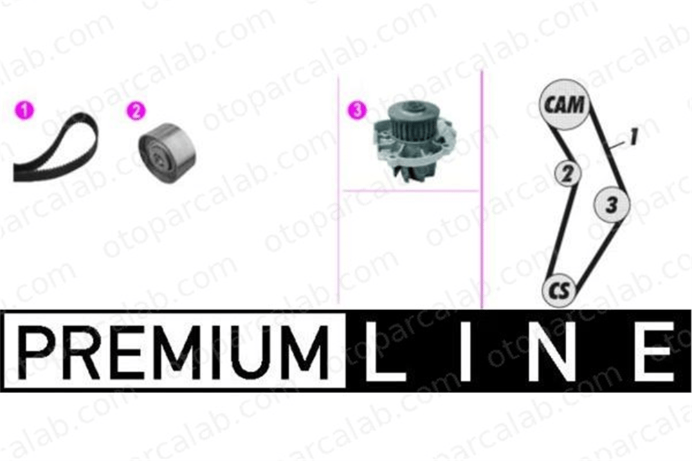 MAHLE CPK 134 000P Devirdaim Su Pompası FIAT PUNTO PANDA 55204538 46520401